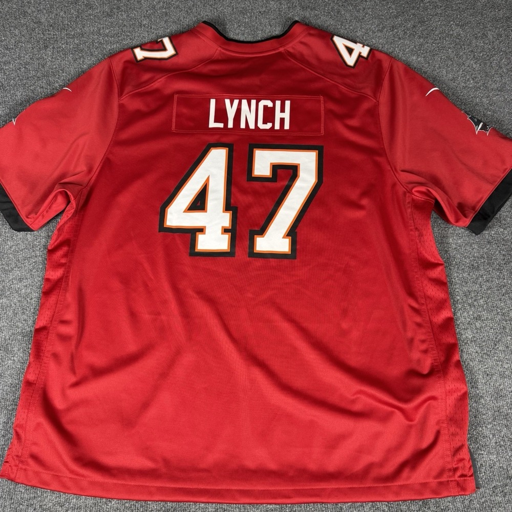 Tampa Bay Buccaneers John Lynch 3XL Nike On Field Jersey‎ Red NFL